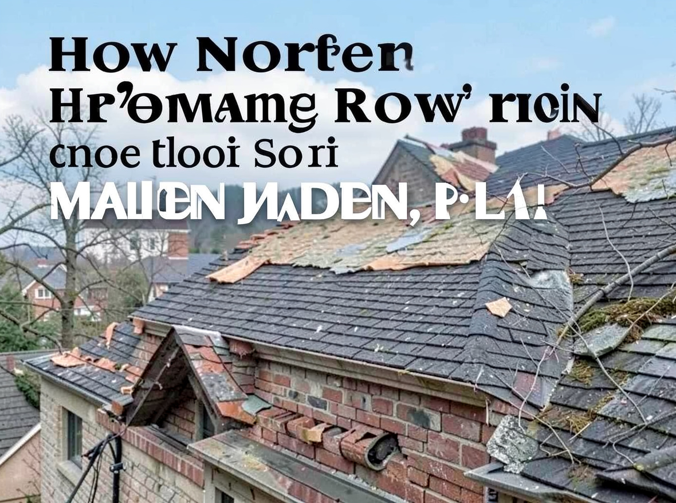 How Nor'easters Damage Roofs in Malden