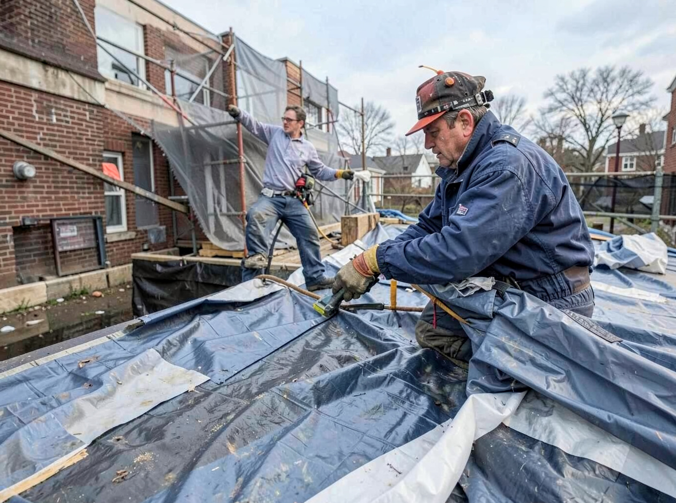 Emergency Roof Tarping in Malden