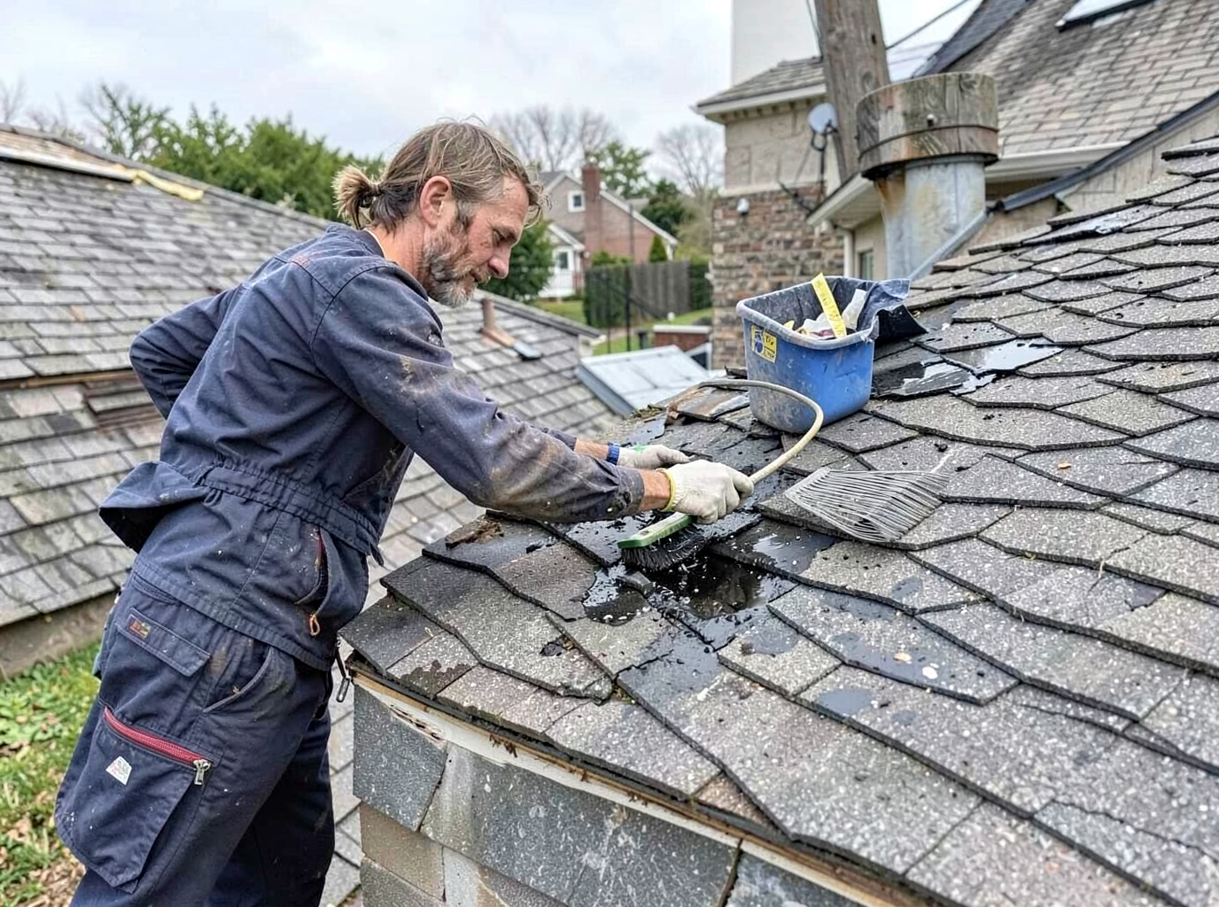 Shingle Roof Leak Repair in Malden